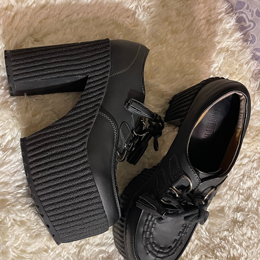 Black Platform Women's Shoes